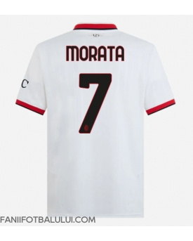 AC Milan Alvaro Morata #7 Tricou Fotbal Replică 2024-25 Barbati Deplasare